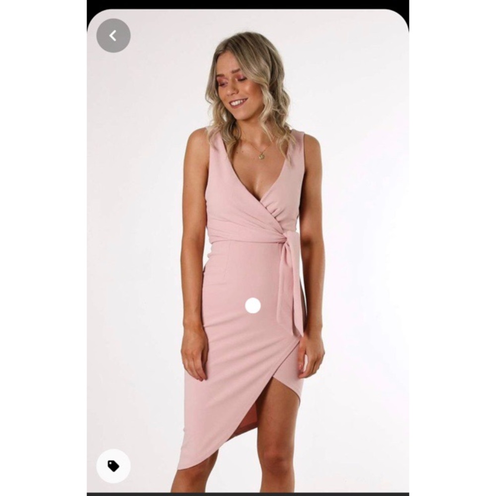 Mauve wrap dress